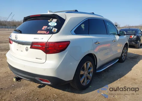 2016 Acura Mdx Advance Entertainment Packages/Advance Package из США, поврежденный, VIN 5FRYD4H93GB039287